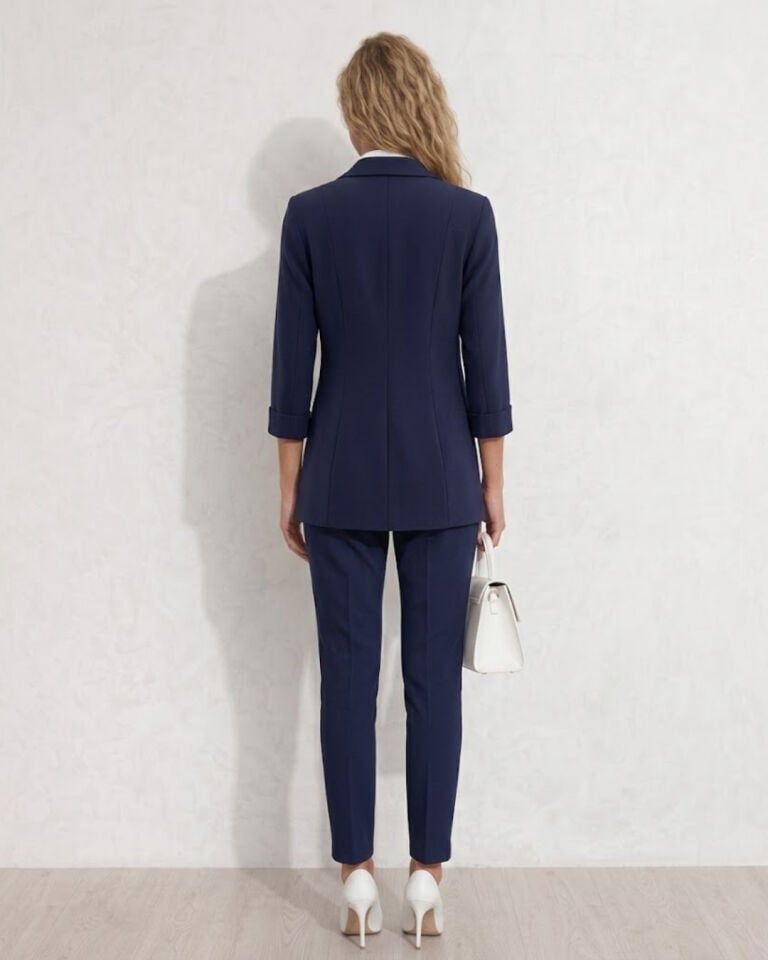 Sofia Yazlık Blazer Ceket & Pantolon Takım - LACİVERT
