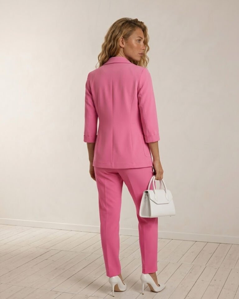 Sofia Yazlık Blazer Ceket & Pantolon Takım - PEMBE