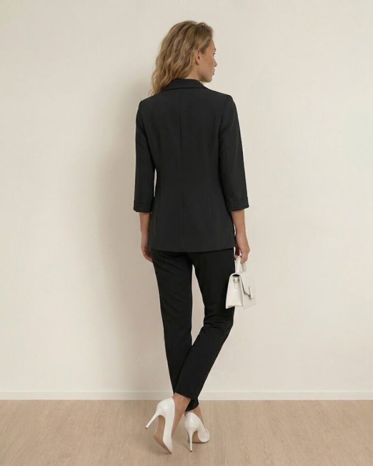 Sofia Yazlık Blazer Ceket & Pantolon Takım - SİYAH