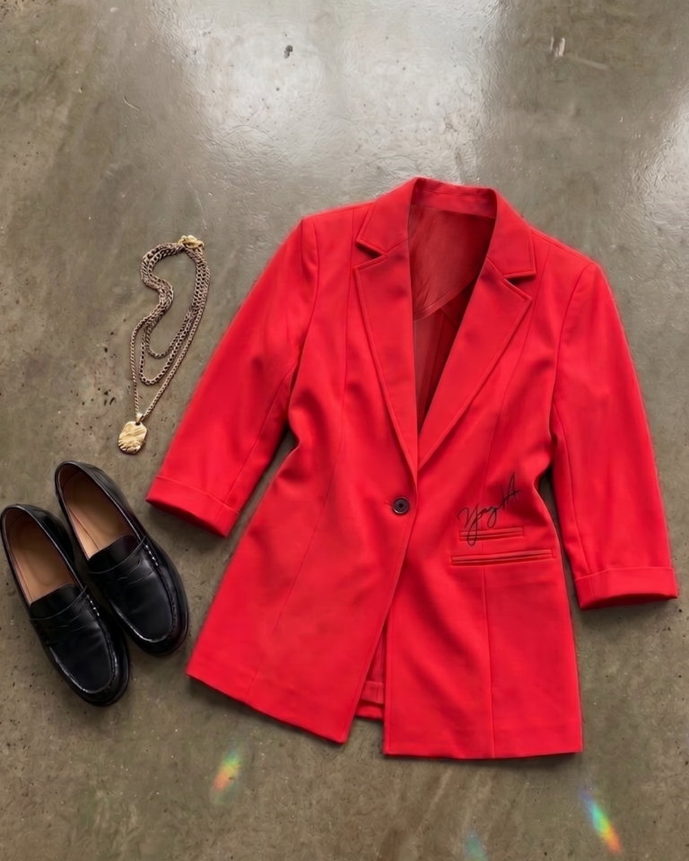 Alice Yazlık Blazer Ceket - KIRMIZI