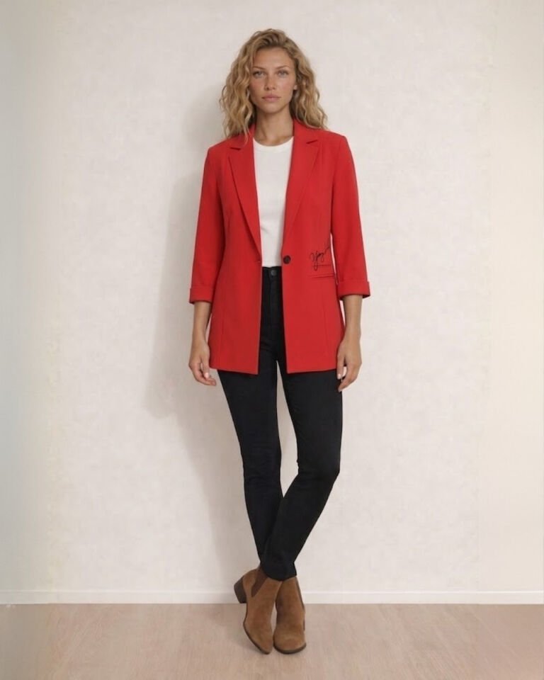 Alice Yazlık Blazer Ceket - KIRMIZI