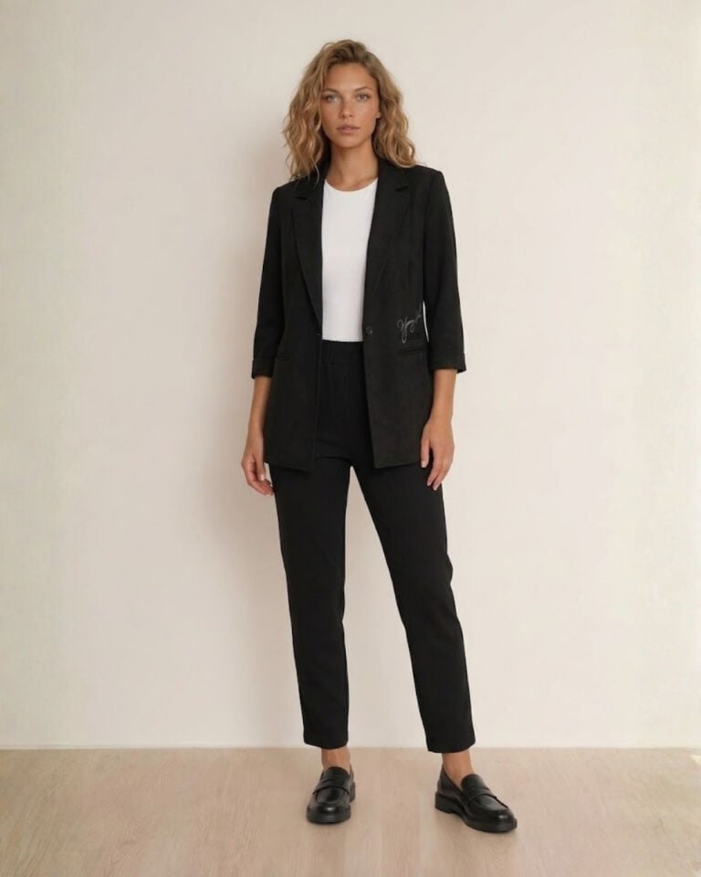 Alice Yazlık Blazer Ceket & Pantolon Takım - SİYAH
