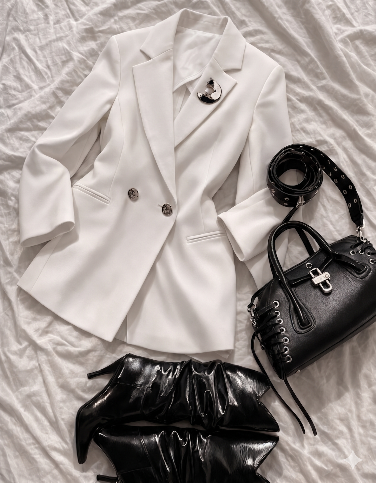 Gia Yazlık Blazer Ceket - BEYAZ