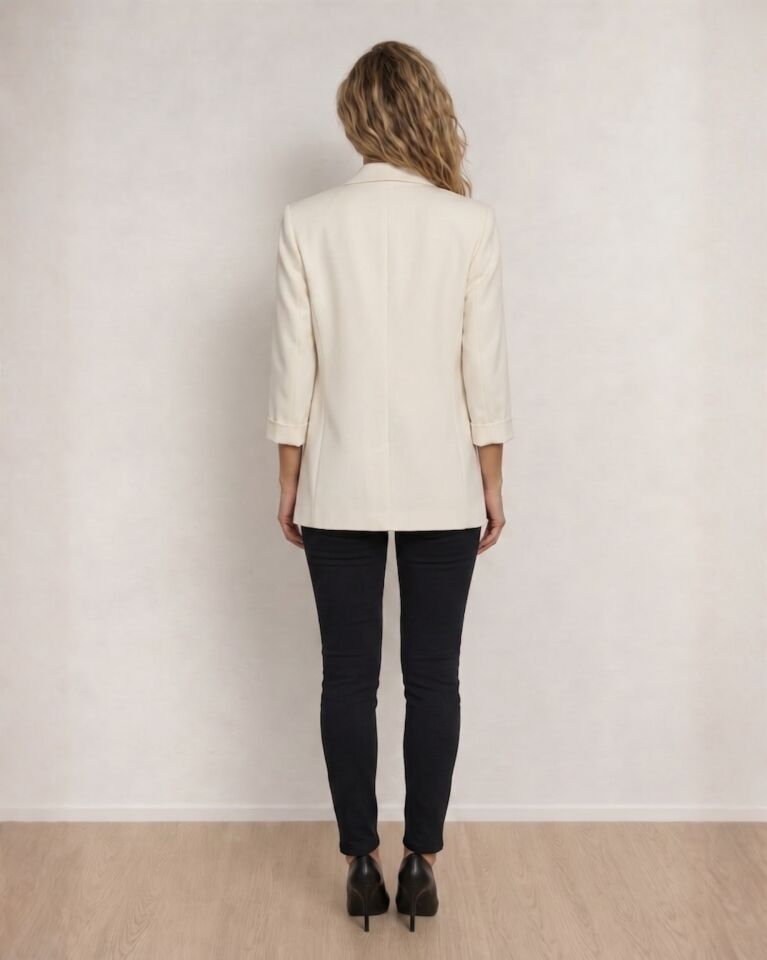 Gia Yazlık Blazer Ceket - KREM