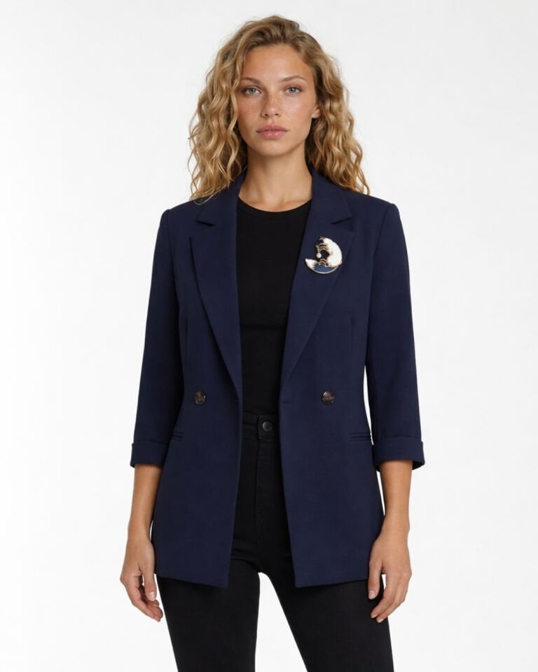 Gia Yazlık Blazer Ceket - LACİVERT
