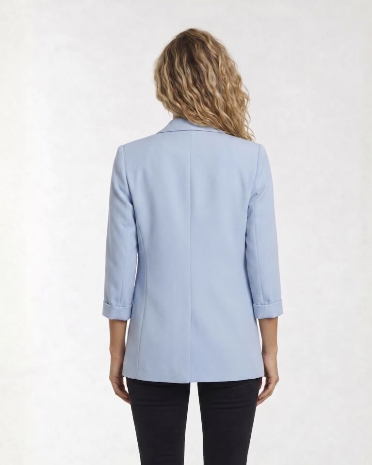 Gia Yazlık Blazer Ceket - BUZ MAVİ