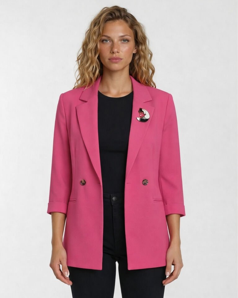 Gia Yazlık Blazer Ceket -PEMBE