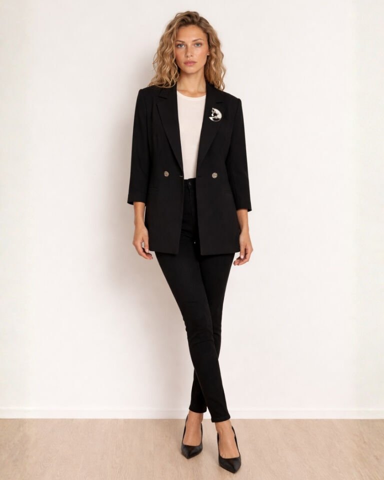 Gia Yazlık Blazer Ceket - SİYAH