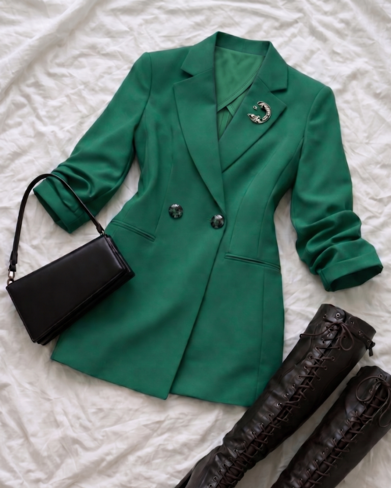 Gia Yazlık Blazer Ceket - YEŞİL