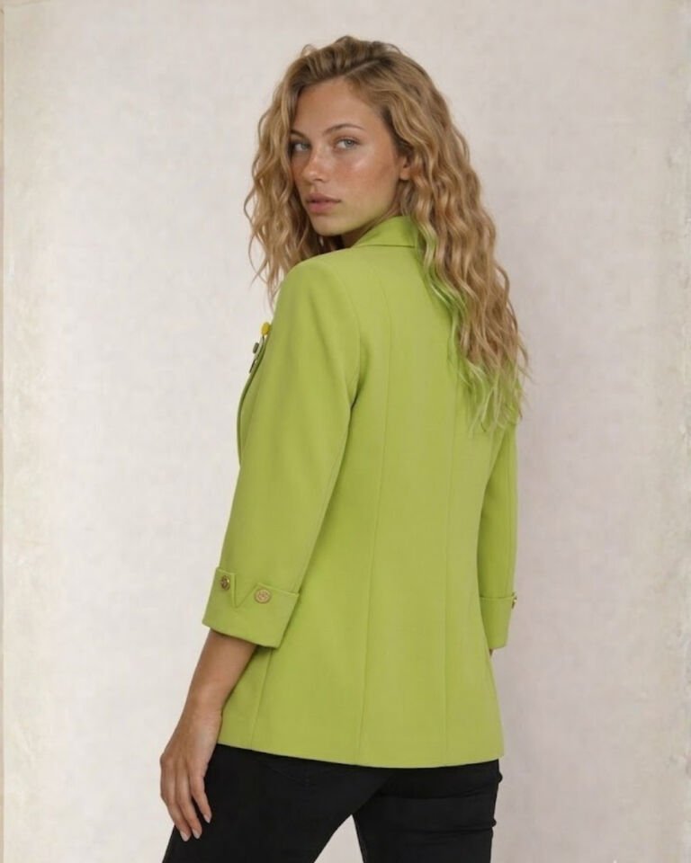 Sara Yazlık Blazer Ceket - FISTIK YEŞİLİ