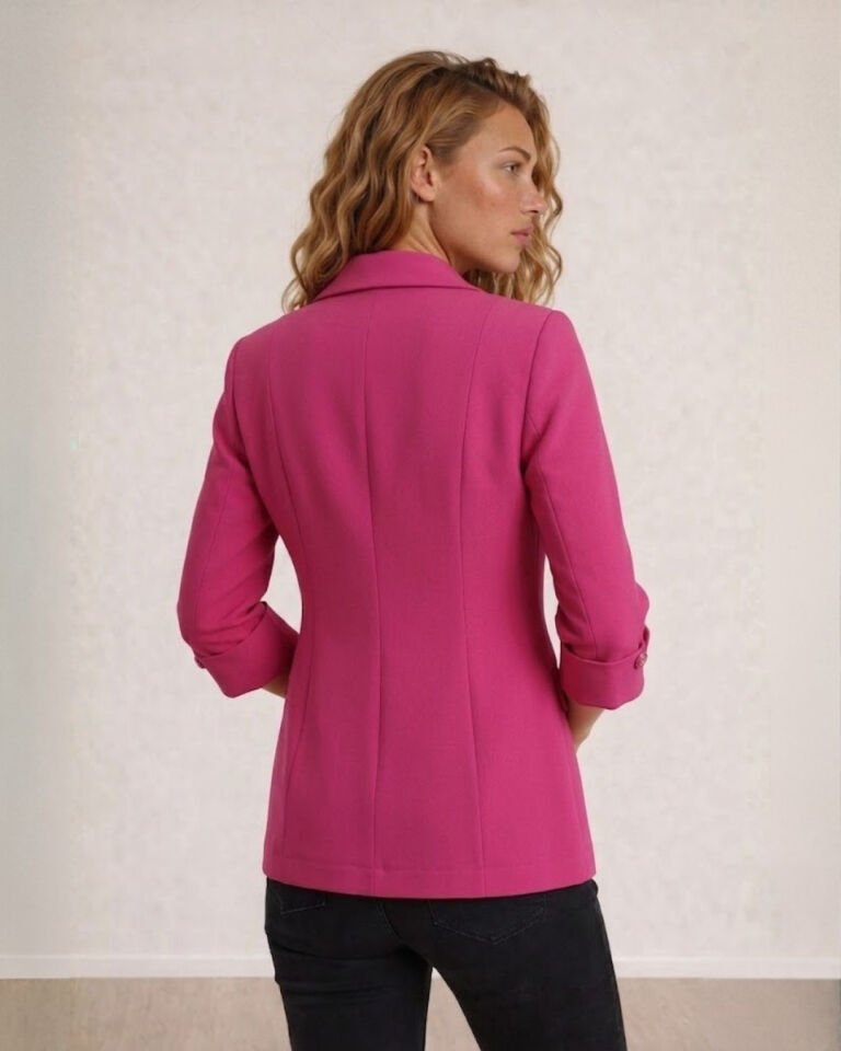 Sara Yazlık Blazer Ceket - PEMBE
