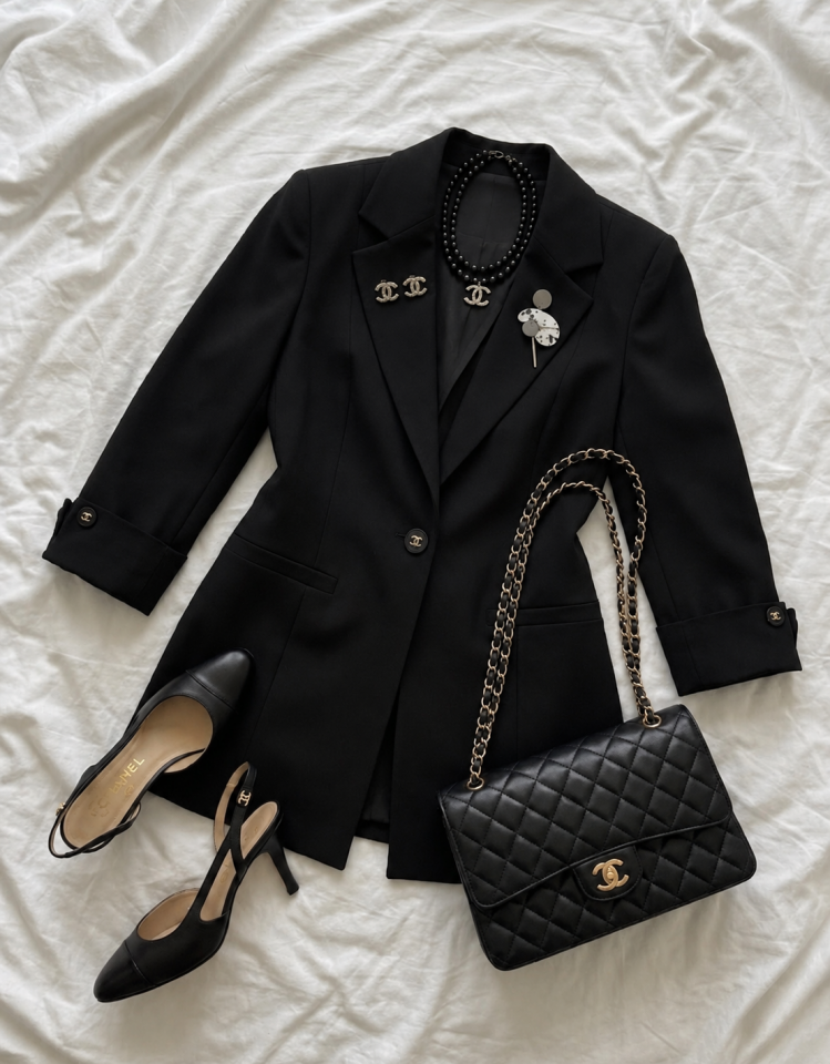 Sara Yazlık Blazer Ceket - SİYAH