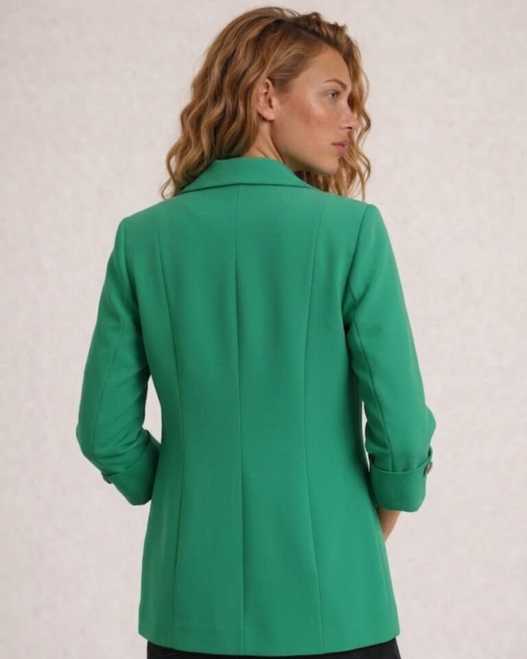 Sara Yazlık Blazer Ceket - YEŞİL