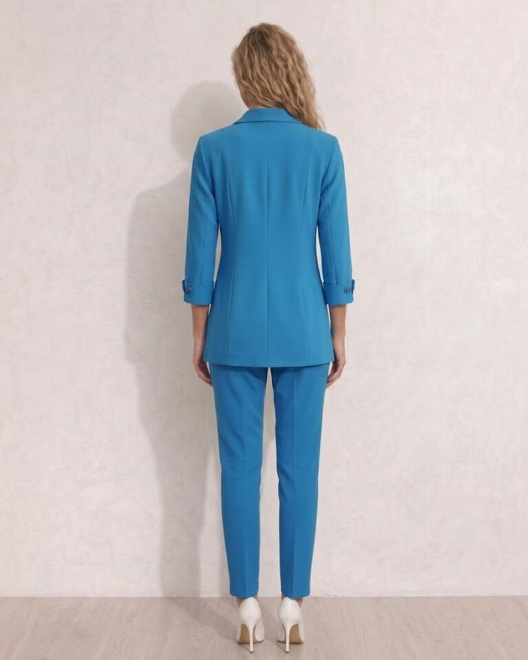 Sara Yazlık Blazer Ceket & Pantolon Takım - MAVİ