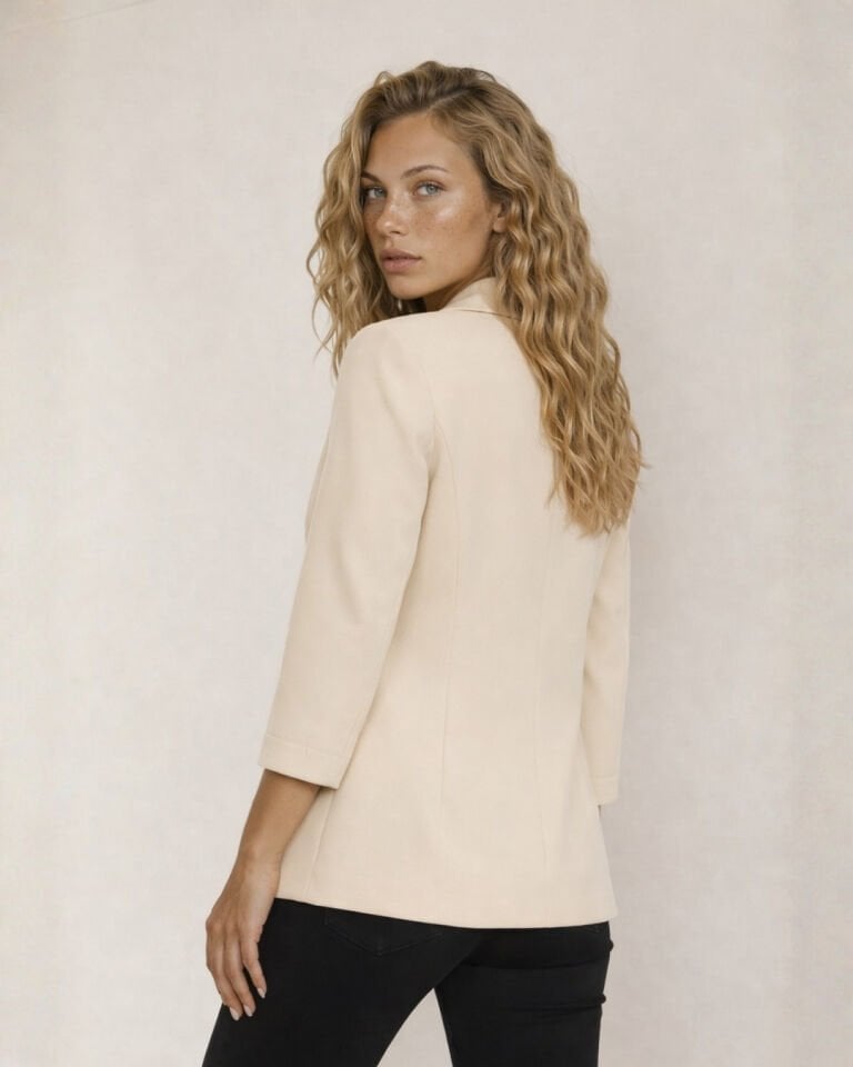 Cara Blazer Ceket - KREM