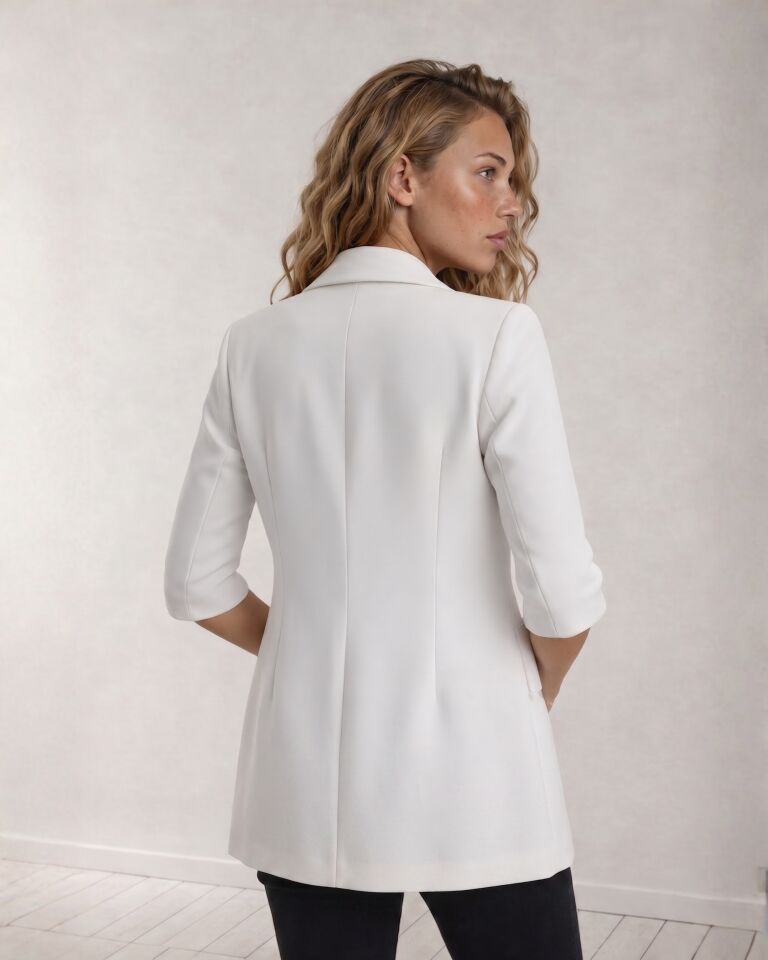 Emma Yazlık Blazer Ceket - BEYAZ