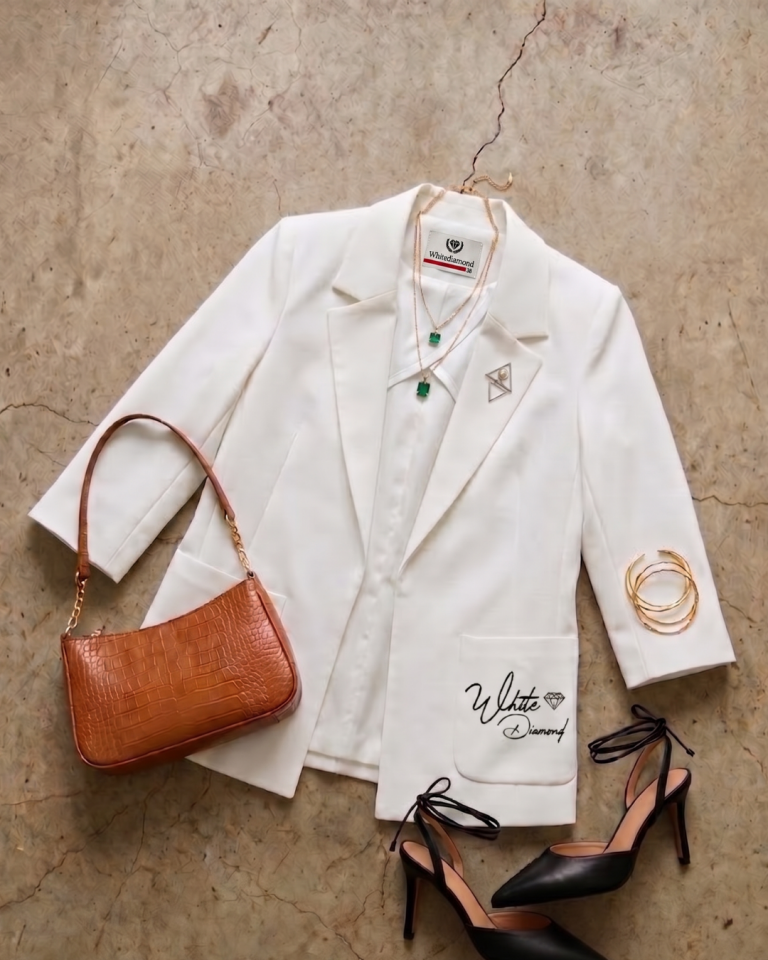 Emma Yazlık Blazer Ceket - BEYAZ
