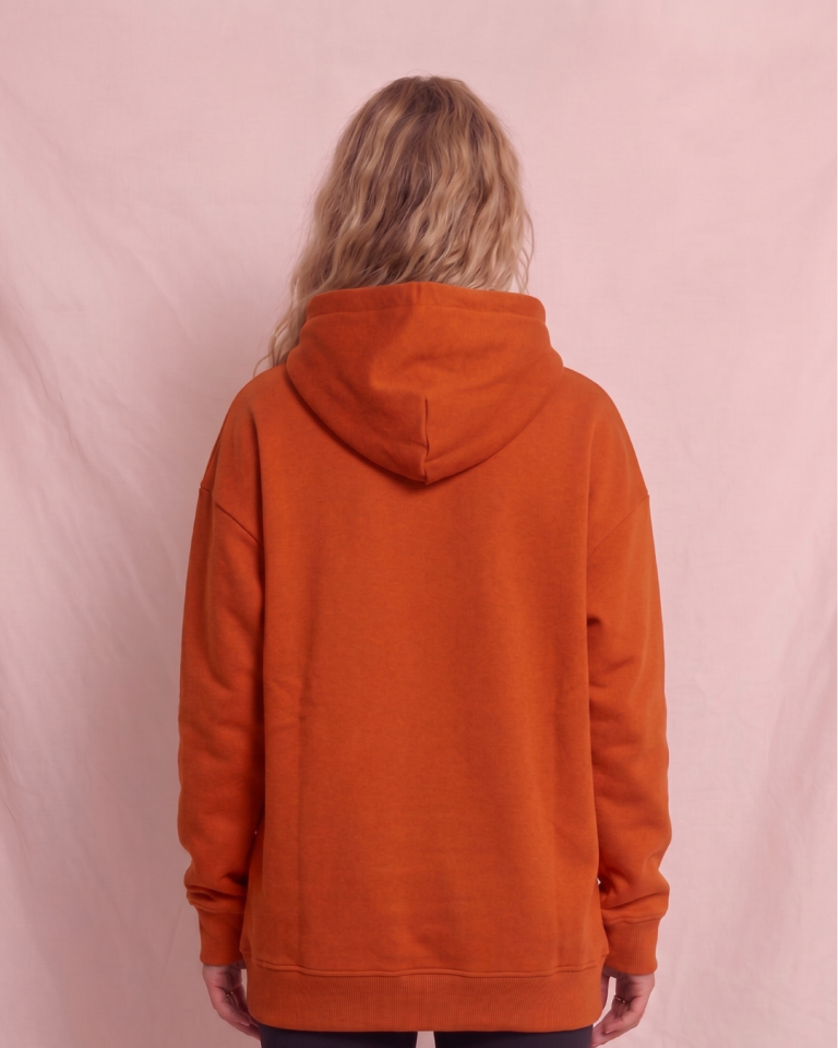 Oversize Kadın Turuncu Swearshirt