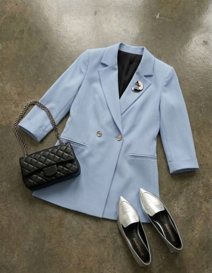 Cara Blazer Ceket - MAVİ