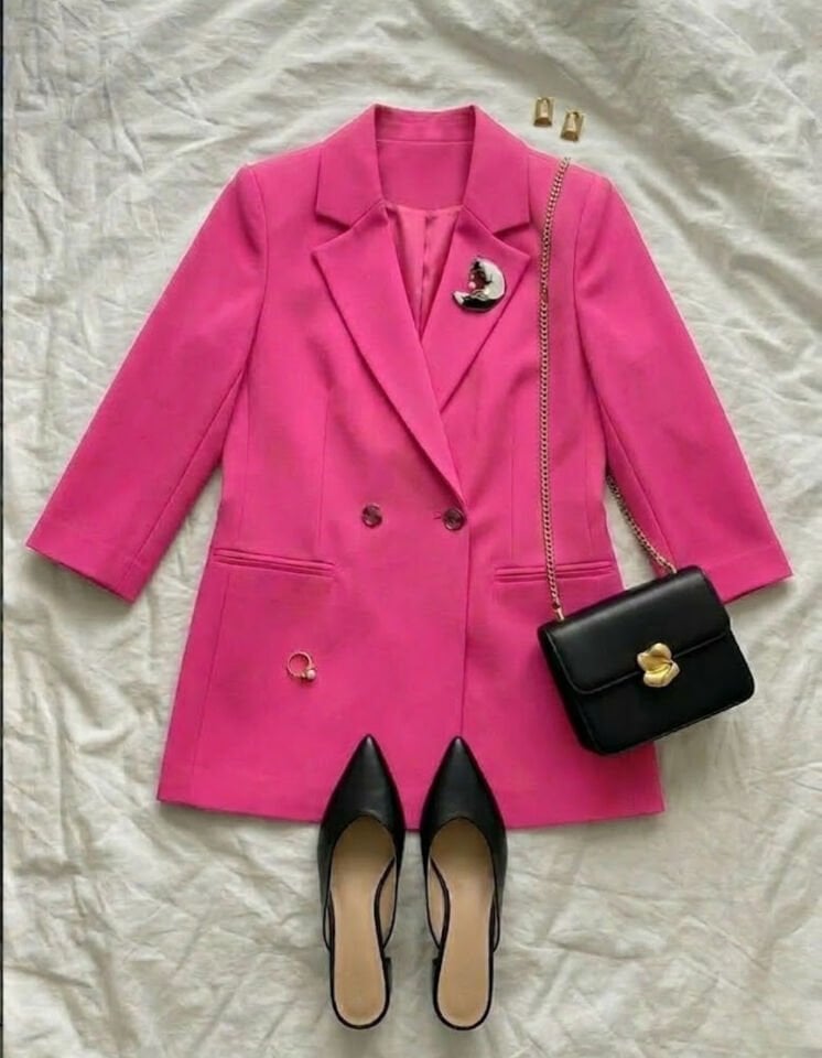 Cara Blazer Ceket - PEMBE