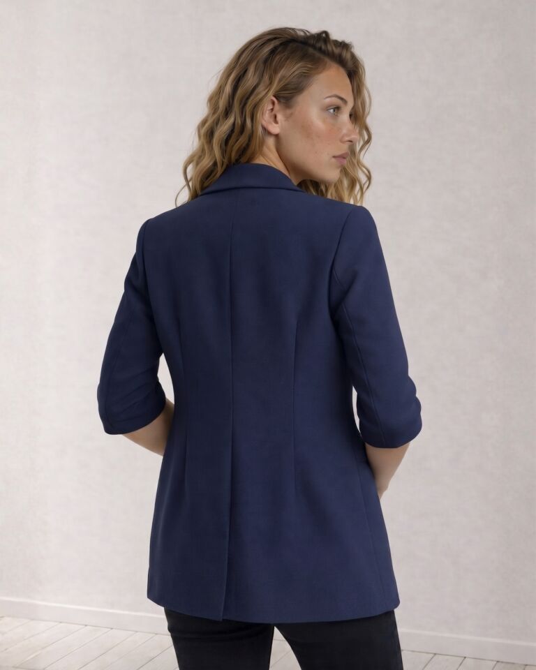 Emma Yazlık Blazer Ceket - LACİVERT