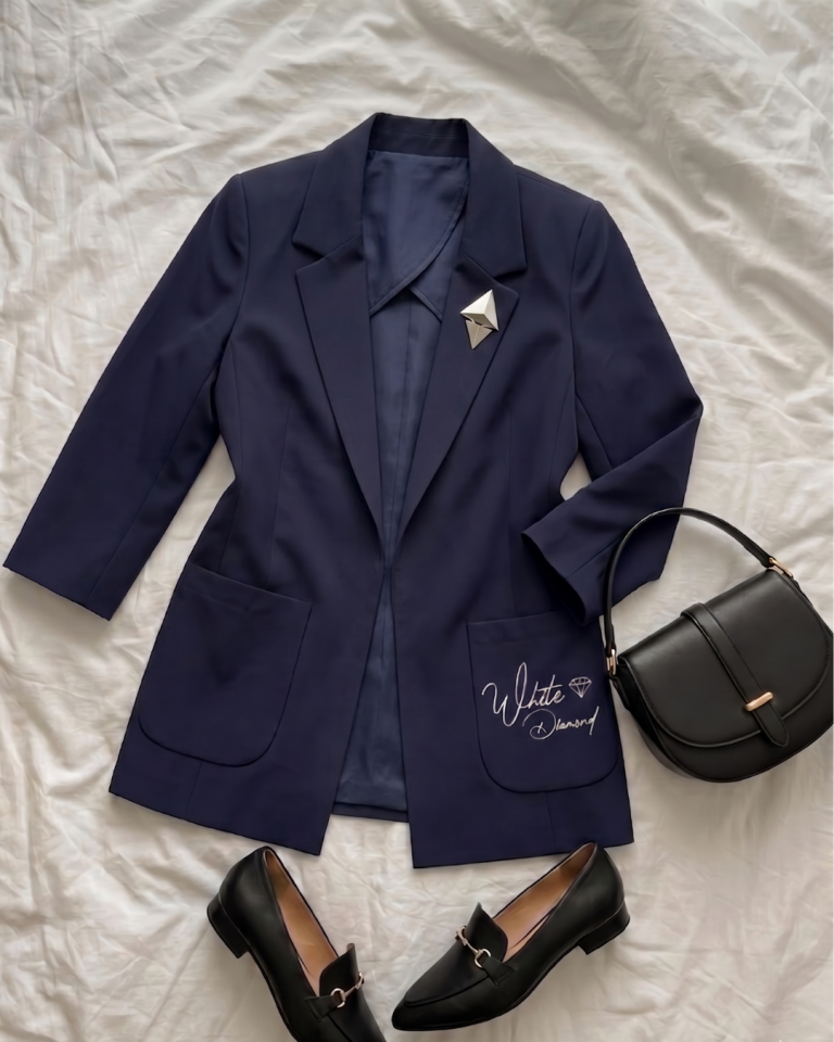 Emma Yazlık Blazer Ceket - LACİVERT