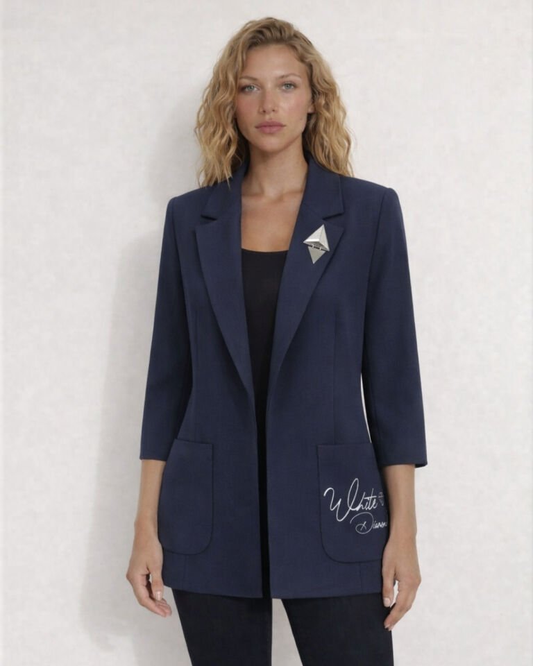 Emma Yazlık Blazer Ceket - LACİVERT