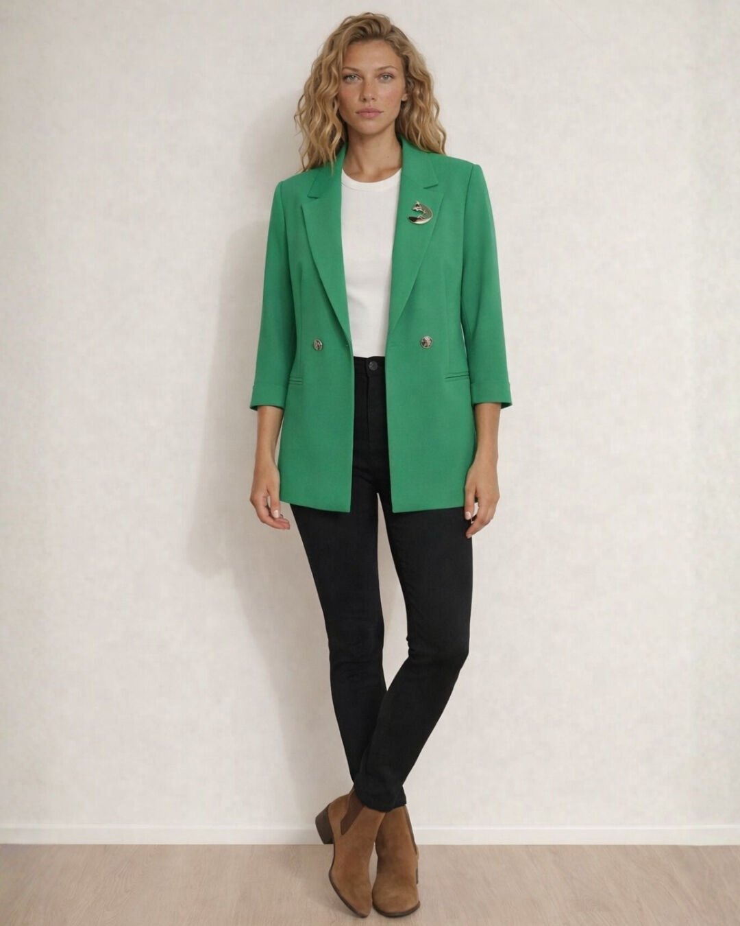 Cara Blazer Ceket - YEŞİL