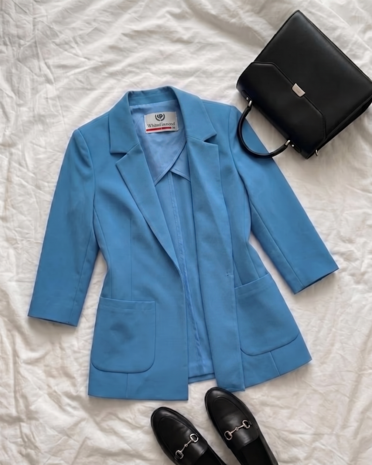 Emma Yazlık Blazer Ceket - İNDİGO