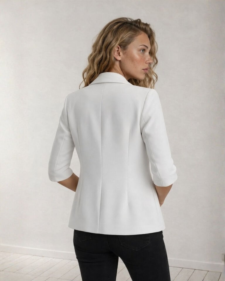 Terra Blazer Ceket - BEYAZ