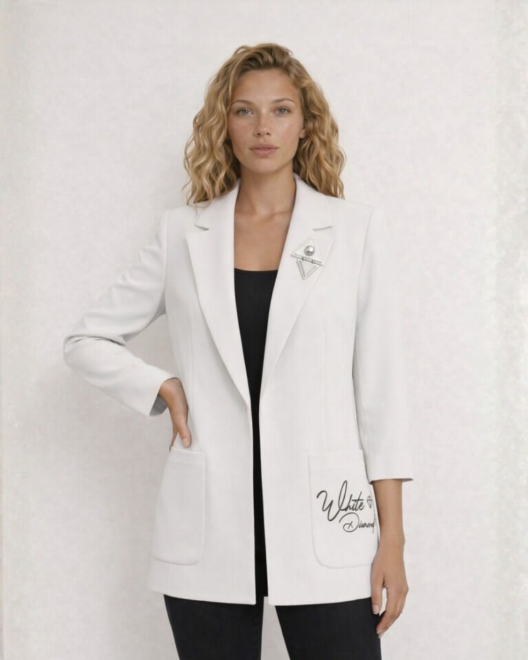 Terra Blazer Ceket - BEYAZ