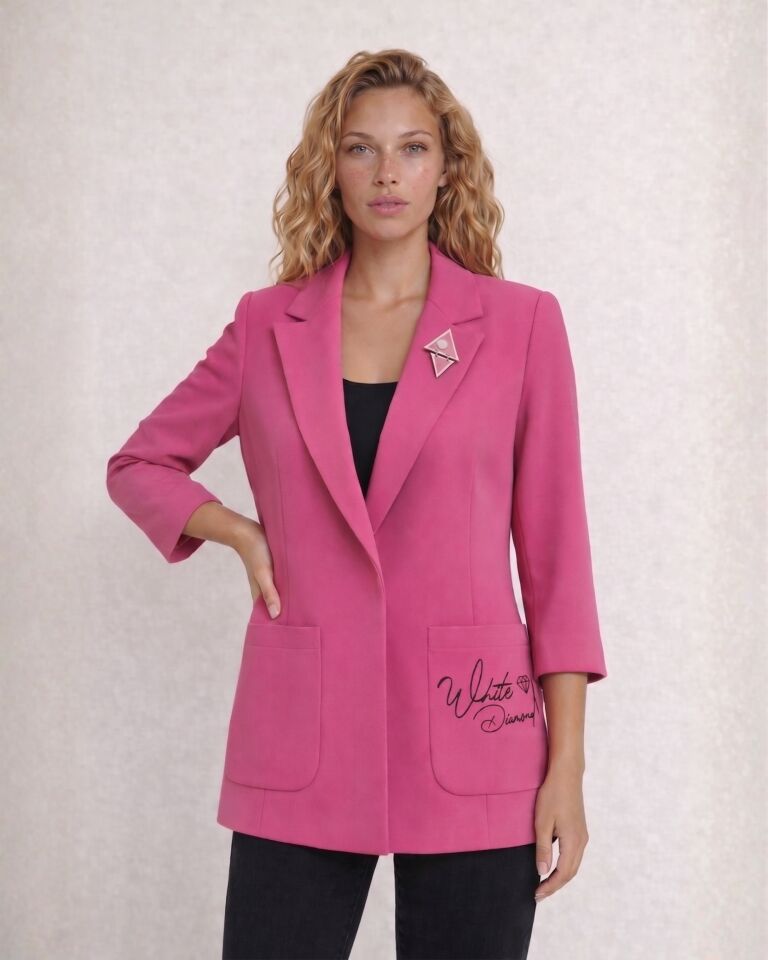 Emma Yazlık Blazer Ceket - PEMBE