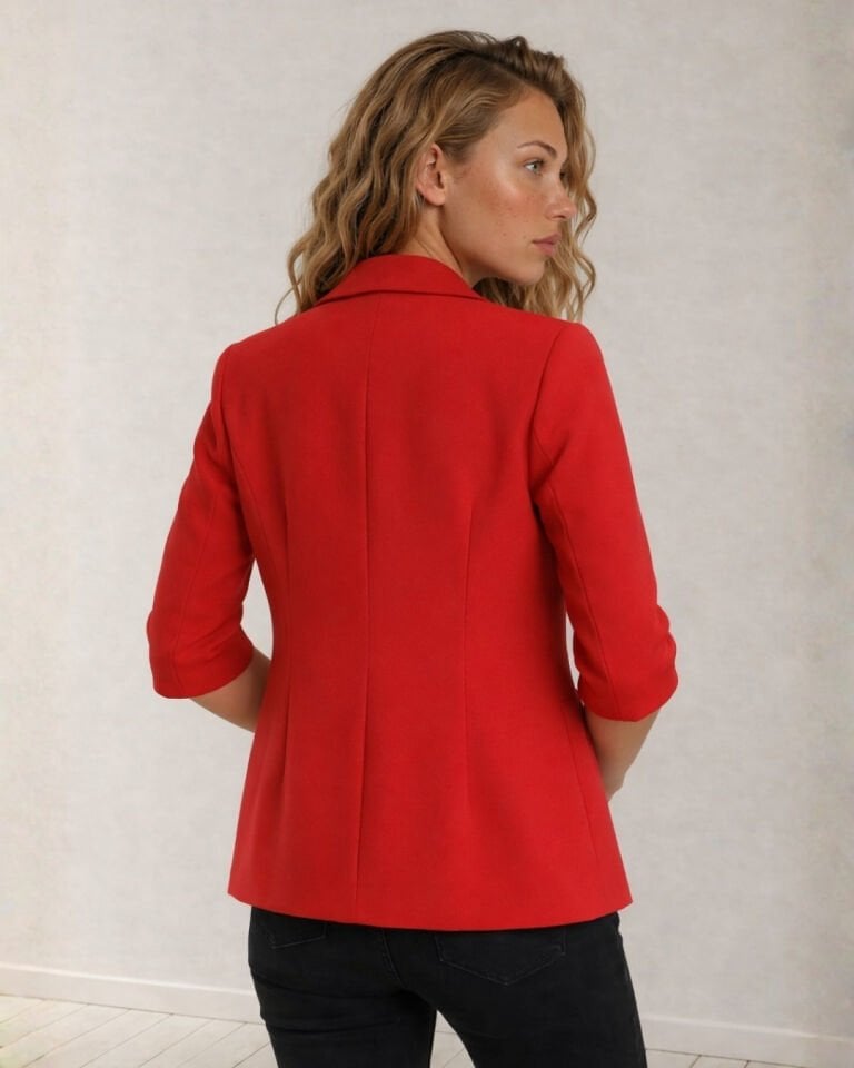 Terra Blazer Ceket - KIRMIZI