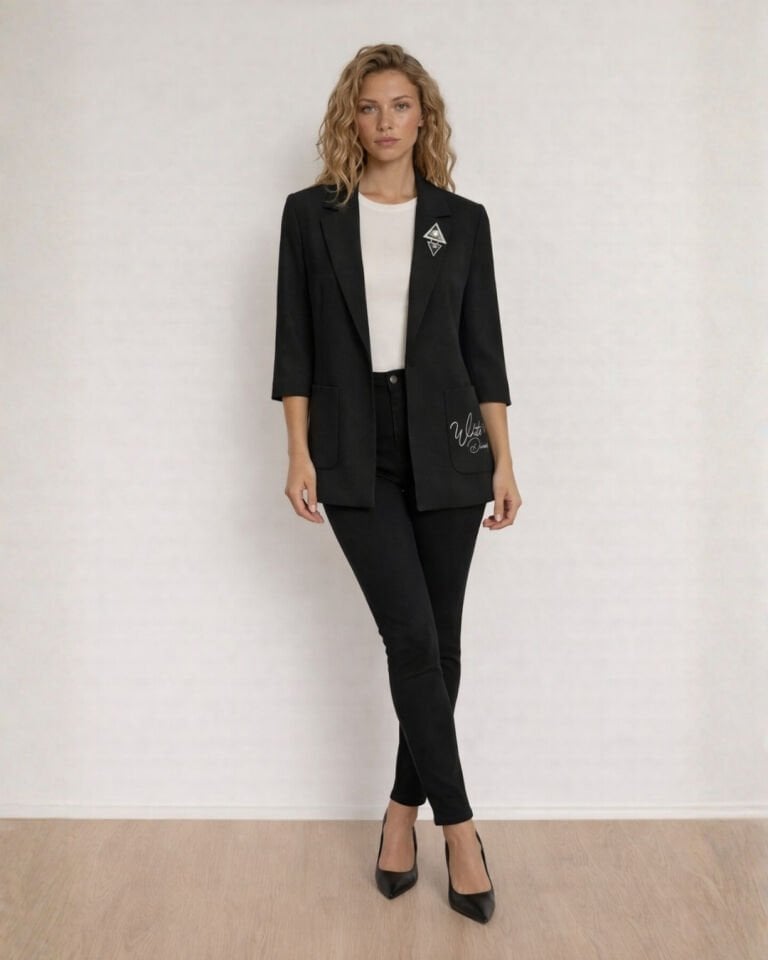 Emma Yazlık Blazer Ceket - SİYAH