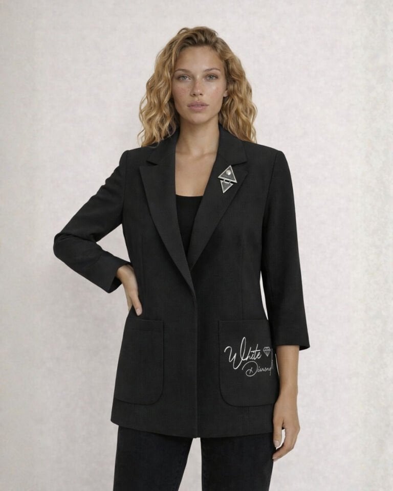 Emma Yazlık Blazer Ceket - SİYAH