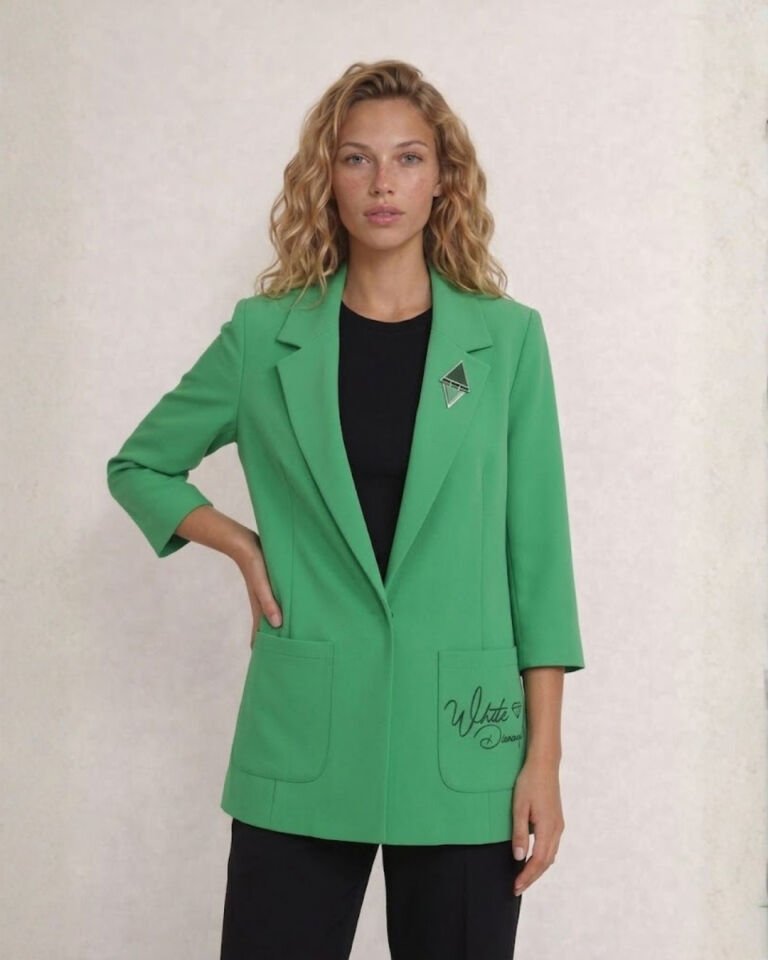 Emma Yazlık Blazer Ceket - YEŞİL