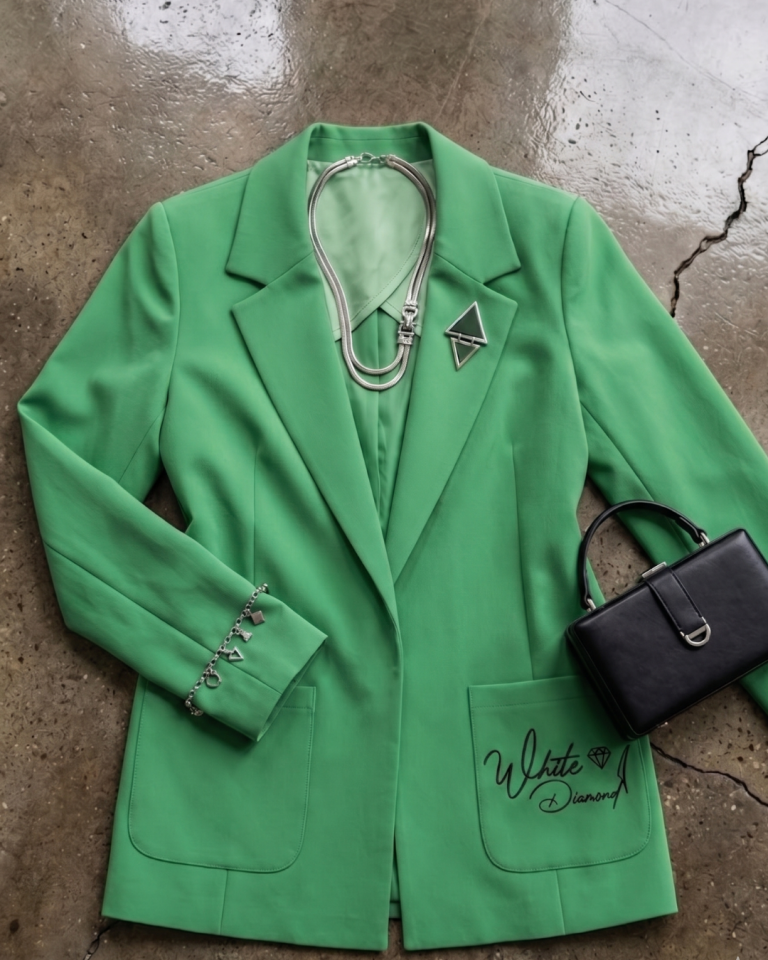 Emma Yazlık Blazer Ceket - YEŞİL