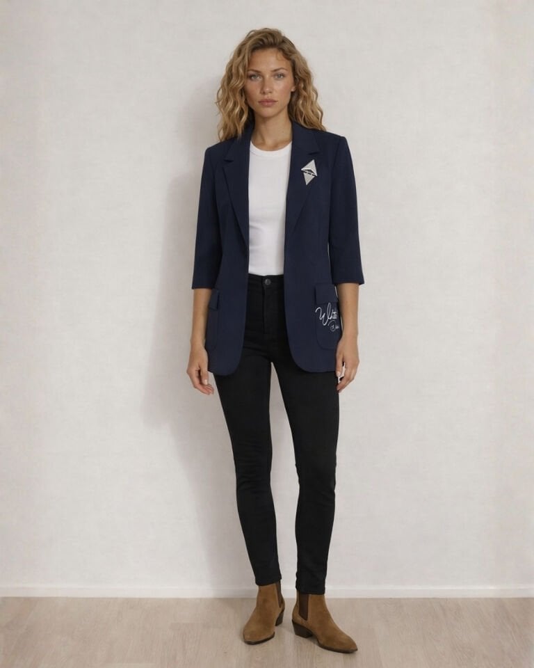 Terra Blazer Ceket - LACİVERT