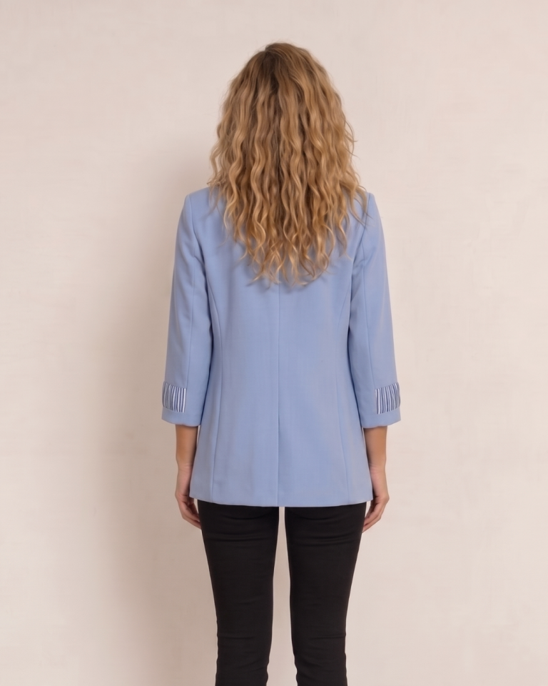 Ava Yazlık Blazer Ceket - BUZ MAVİ
