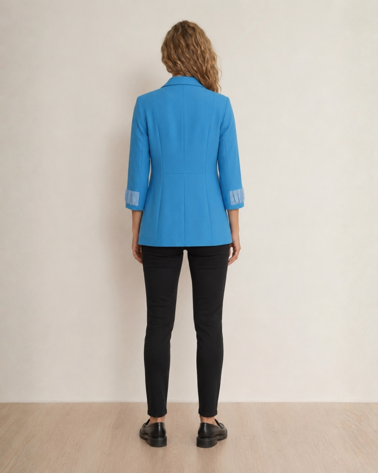 Ava Yazlık Blazer Ceket - İNDİGO
