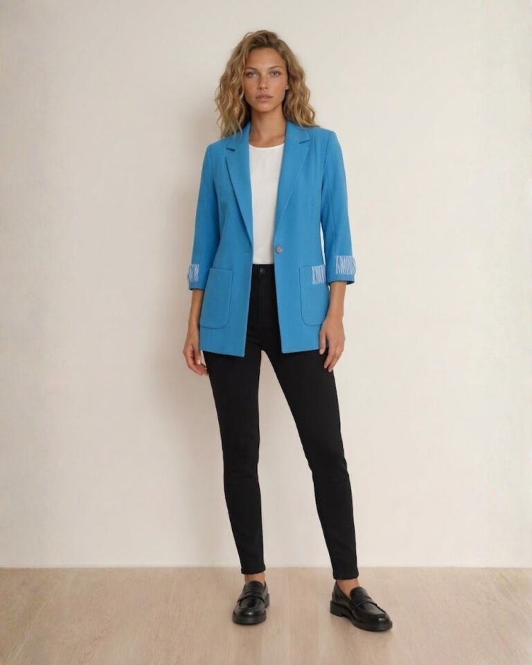 Ava Yazlık Blazer Ceket - İNDİGO