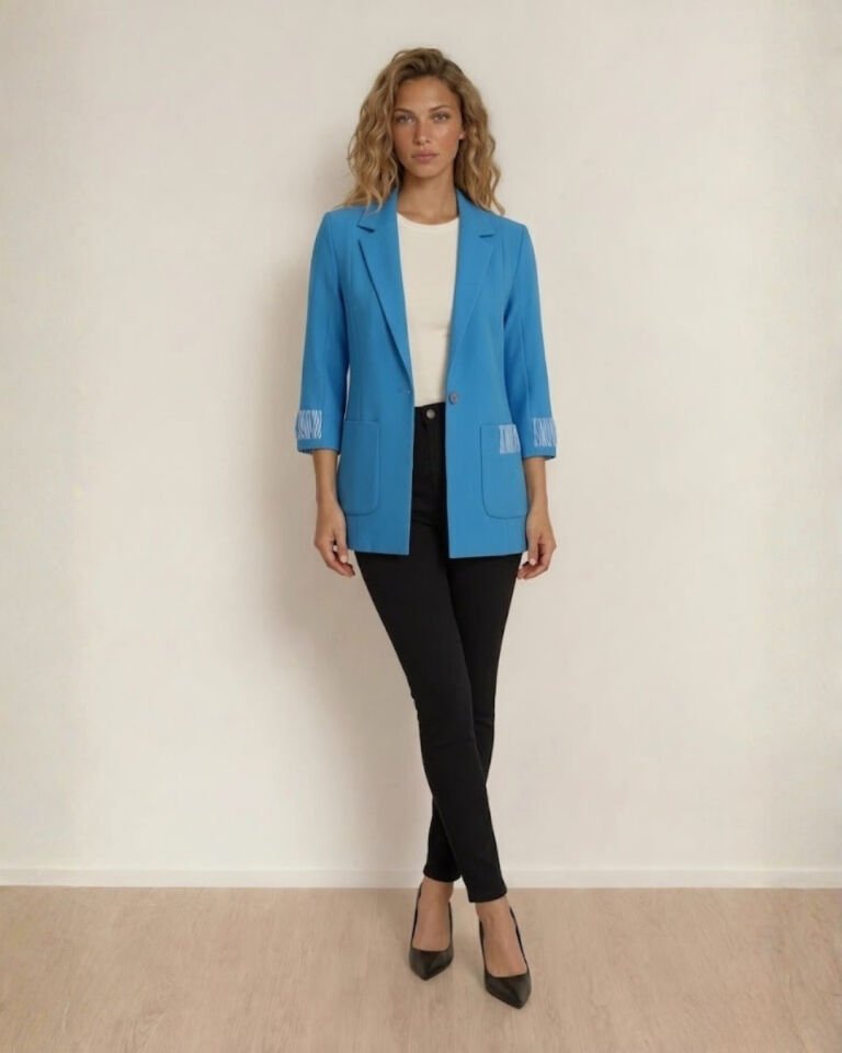 Ava Yazlık Blazer Ceket - İNDİGO