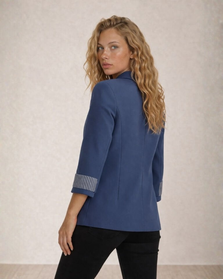 Ava Yazlık Blazer Ceket - LACİVERT