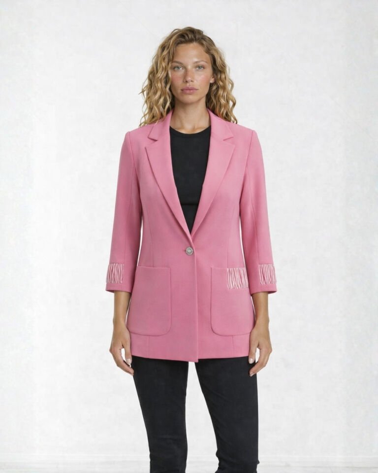 Ava Yazlık Blazer Ceket - PEMBE
