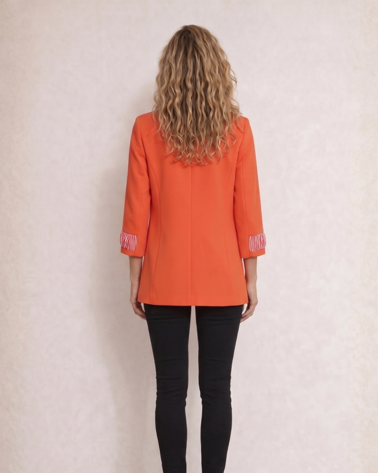 Ava Yazlık Blazer Ceket - TURUNCU