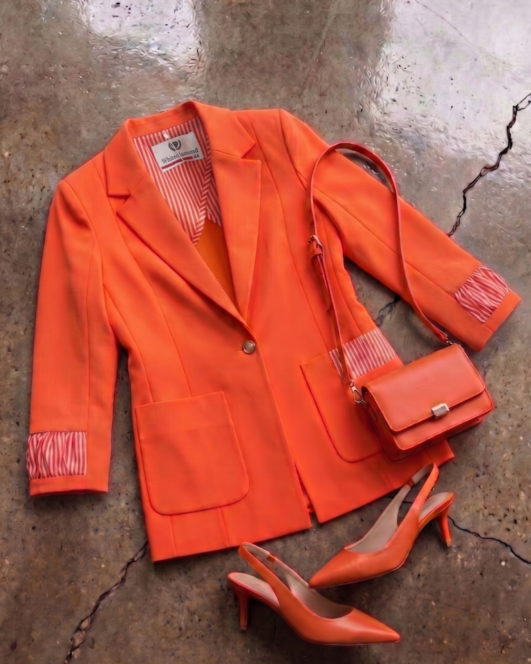 Ava Yazlık Blazer Ceket - TURUNCU