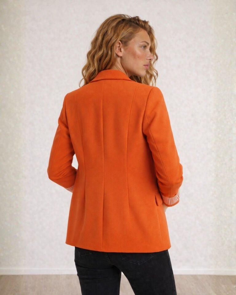 Ava Yazlık Blazer Ceket - TURUNCU