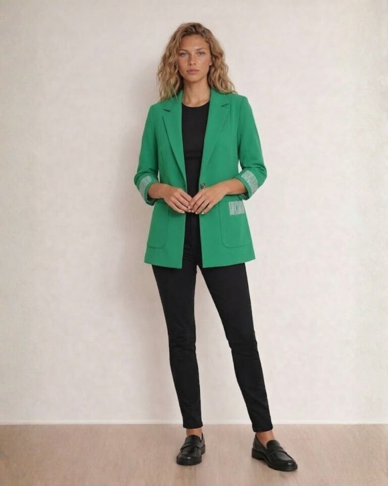 Ava Yazlık Blazer Ceket - YEŞİL