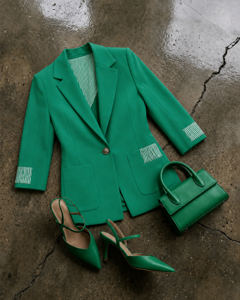 Ava Yazlık Blazer Ceket - YEŞİL