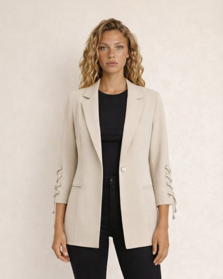 Mia Yazlık Blazer Ceket - BEJ